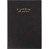 Ежедневник недатированный черный, А5 136 л., Plan your life, ATTACHE