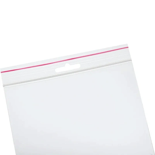 Пакет с замком (Zip Lock) с европодвесом 15 х 22 см, 60 мкм, 100 шт/уп