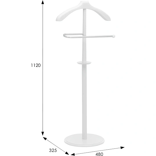 Вешалка ME_костюмная В 25Н белый
