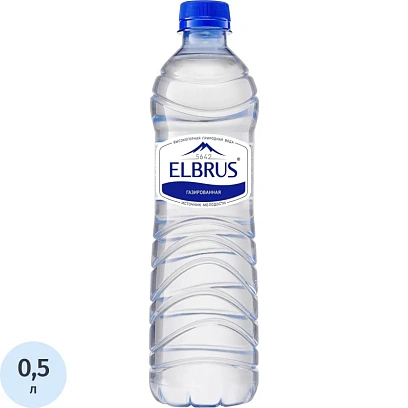 Вода минеральная Эльбрус газ ПЭТ 0,5л