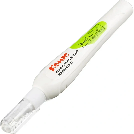 Корректирующий карандаш 8мл Комус на быстросохнущей основе, металл након
