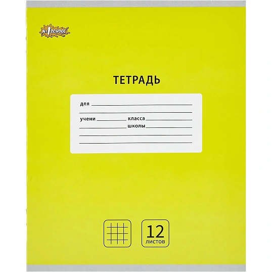 Тетрадь школьная А5, 12 л. клетка, Интенсив АССОРТИ, 10шт/уп арт.1711051