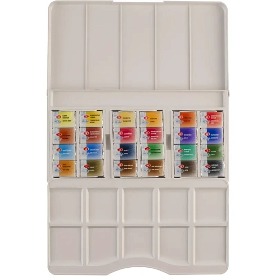 Краски акварельные Белые ночи 24цв кюветы 1942090/1941061