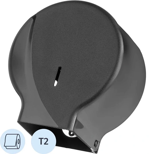 Диспенсер для туалетной бумаги рул мини черный R-1310B