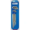 Набор ключей Г-обр Torx,T10H-T50H,длин,с отверс,9 пред.KING Tony 20419PR