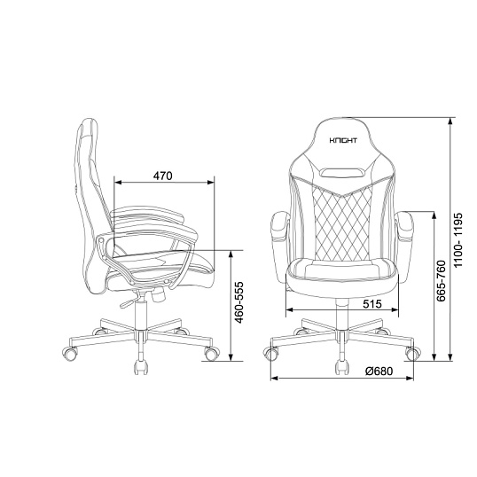 Кресло игровое Zombie VIKING 6 KNIGHT B 1380214