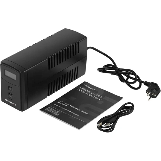 ИБП Ippon Back Power Pro II 600 360Вт/600ВА, 4xC13 черный(1030300)