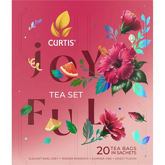 Чай Curtis Joyful Tea Set ассорти 4 вкуса 20 сашет