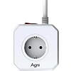 Сетевой фильтр AGNI  5р/2м,3USB 1TYPE-C,белый(TP-VE4U5E-C-2m-white)