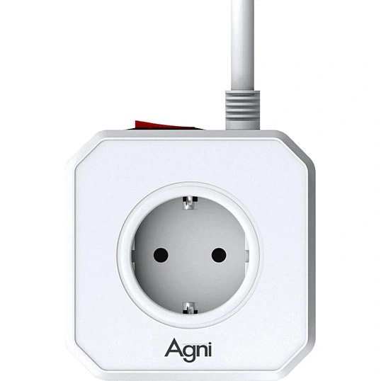 Сетевой фильтр AGNI  5р/2м,3USB 1TYPE-C,белый(TP-VE4U5E-C-2m-white)