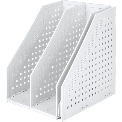 Лоток вертикальный Deli 78995Grey складной 3 отделения серый