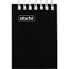Блокнот на спирали А7 60л. ATTACHE, черный, блок 60г, обложка 215г