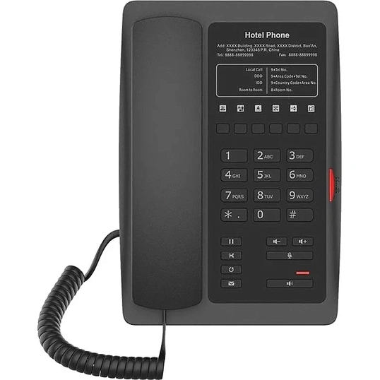 IP-телефон Fanvil H3 Black, 1 USB, 6 Soft keys, PoE, HD Voice, PSU