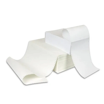 Бумага перфорированная 210 мм 1-сл, шаг12, бел.100%, НП, 4000 л/уп