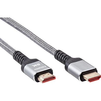 Кабель HDMI 19M/M,ver. 2.1 8KX60Hz (Econom) оплетка 2m iOpen <ACG859A-2.0