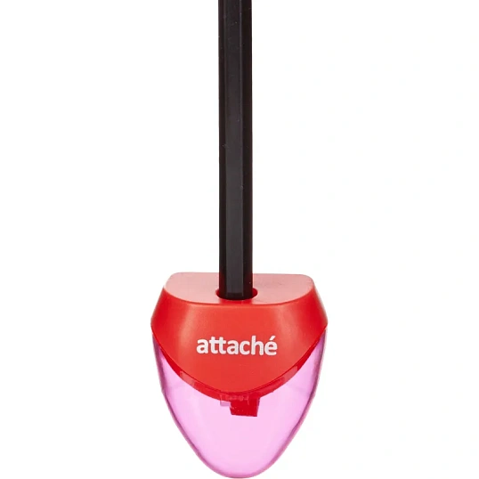 Точилка Attache, 1 отверстие, с контейнером, в ассорт