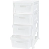 Комод BP_на колесах Velvet, 4 ящика,300х385х690 ММ (Белый)