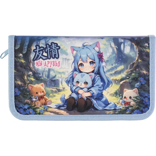 Пенал Аниме малышка,ламинат,софт тач,1отд,190x110мм 88439
