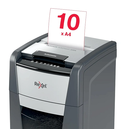 Шредер (уничтожитель) Rexel Optimum AutoFeed+ 225X 4ур.секр.,225лист,60л
