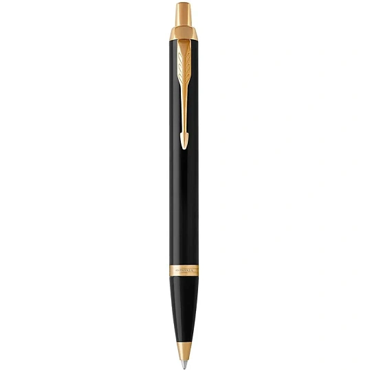 Ручка шариковая автоматическая PARKER IM BLACK GT синий 0,8мм 1931666