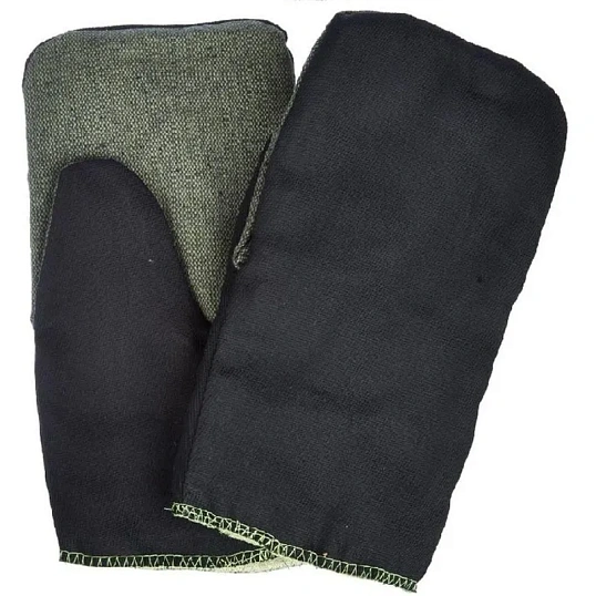 Рукавицы хб утепленные с брезент. наладонником  5пар/уп цвет вассортименте