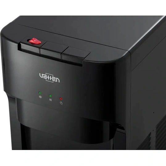 Кулер для воды VATTEN V45NKB напольный, компрессорный, черный, холодильник