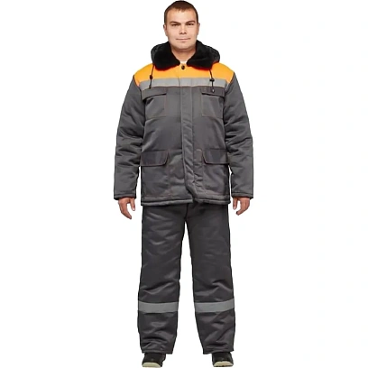 Костюм зимний муж з35-КПК сер/оранж ( 60-62) 182-188 (Арсенал-СП)