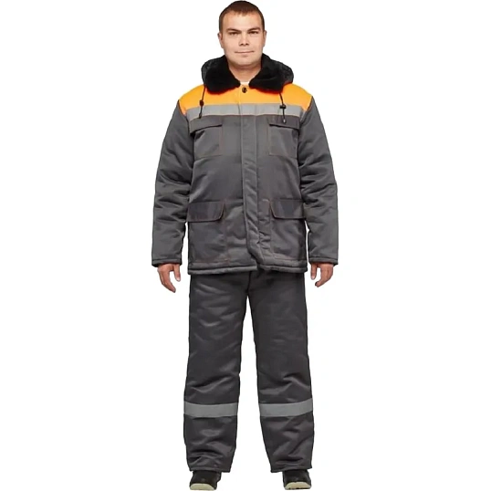 Костюм зимний муж з35-КПК сер/оранж ( 48-50) 158-164 (Арсенал-СП)