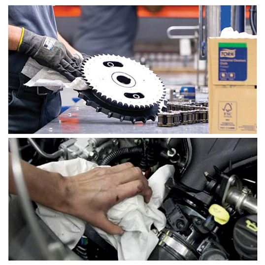 Материал протирочный нетканый Tork безворс.W1 500лx1рул/кор,гол.190494