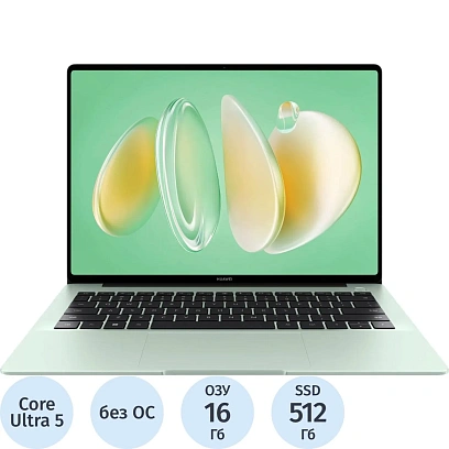 Ноутбук Huawei MateBook 14(53014MFP)Ultra 5-125H/16Gb/512Gb SSD/14.2/NoOS