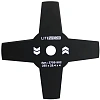 Нож для триммера 4х лопастной LiteWerk 255х25.4х4 (2703-502)
