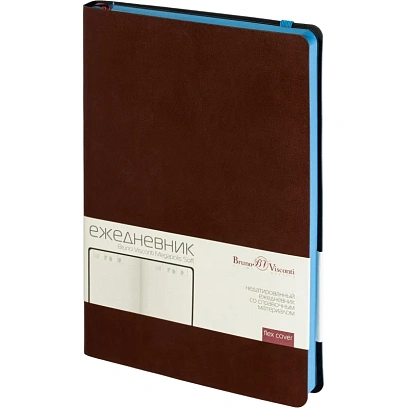 Ежедневник недатированный коричневый А5  MEGAPOLIS SOFT 3-470/06