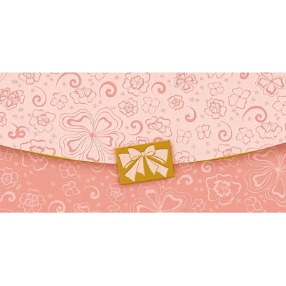 Конверт для денег Без названия 8,5х17см 10шт/уп 1527-01