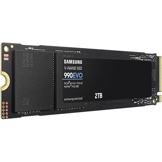 SSD накопитель Samsung 990 EVO 2Tb, M.2 2280, PCIe 4.0 x4 (MZ-V9E2T0BW)