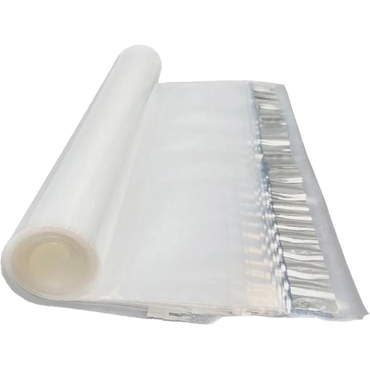 Курьер-пакет прозрачный, без кармана 110х210+40 мм, 50 мкм (100 шт/уп)