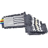 Насадка МОП плоский 50х15 см, хлопок+серая вискоза+микроф, карман AS3702