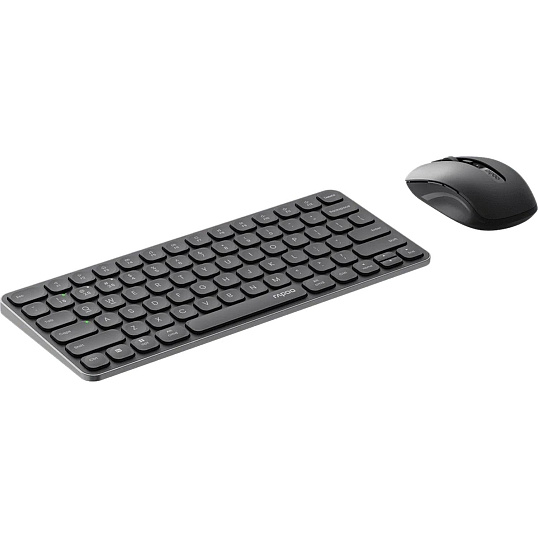 Набор клавиатура+мышь RAPOO беспроводная 9050S, цв. Dark Grey