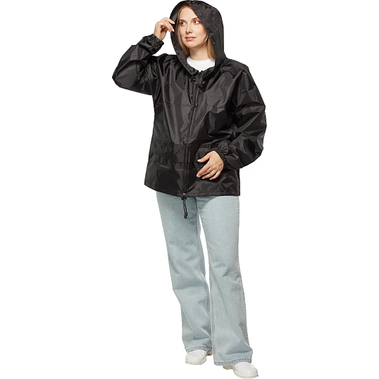 Куртка-ветровка Лидер черная S (44-46)