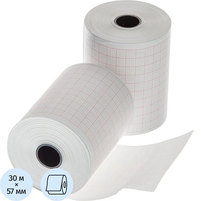 Лента регист. тепл. для ЭКГ 57х30х12 (н.) HEART MIRROR, К5730АК12, 12рул/уп