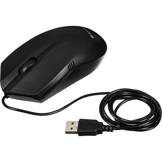 Мышь компьютерная E-M236/BT-JM-002 черная, USB, 1000DPi, 120x62x38мм