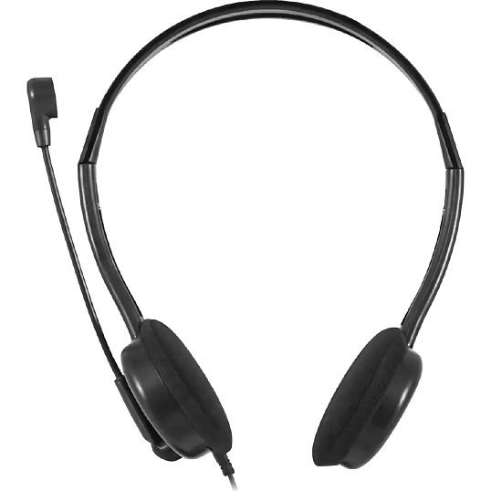 Гарнитура проводная Genius HS-200C + Single Jack Cable черный 31710151104
