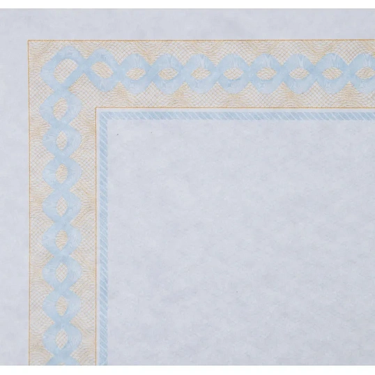 Сертификат-бумага А4 Attache 50 шт/уп  сине-оранжевая рамка ID3