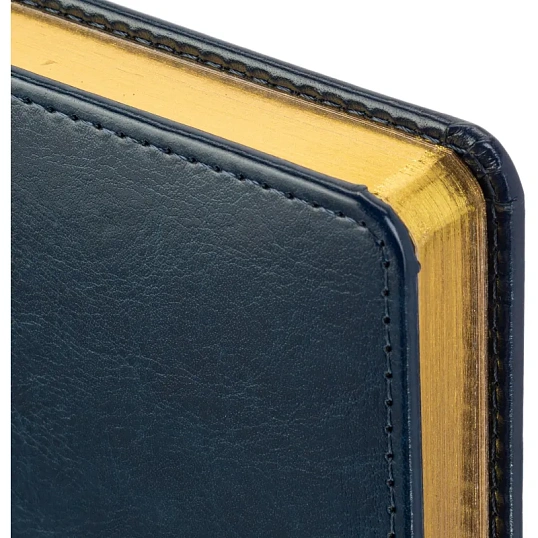 Ежедневник датированный 2026 А5+ SIDNEY NEBRASKA синий, зол обрез 3-125/04