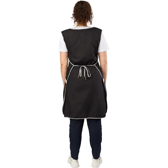 Фартук сарафан Маркет Мастер  цвет черный/серый