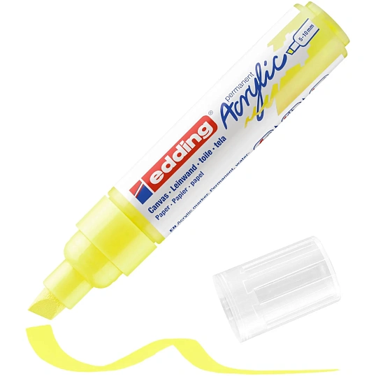 Набор акриловых маркеров Edding 5000 NEON. 5 шт. Карт. коробка