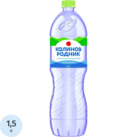 Вода минеральная Калинов Родник природ стол пит негаз ПЭТ 1,5л