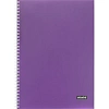 Тетрадь общая А4 96л Attache Metallic Фиолет клетка, греб, картон, фольга