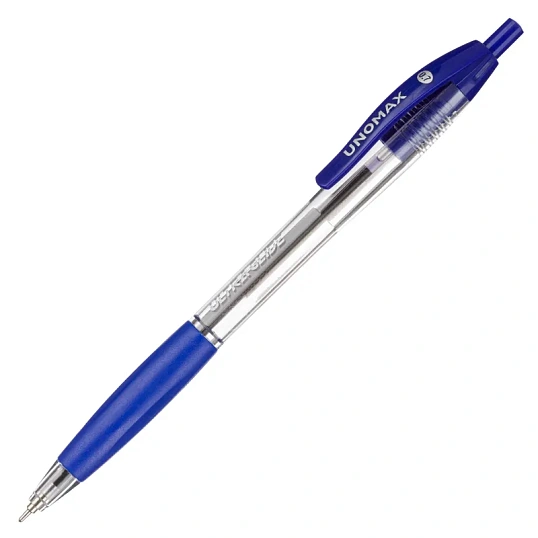 Ручка шариковая автомат. Unomax UltraGlideRT0,3мм,шар0,7,син,масл,ман