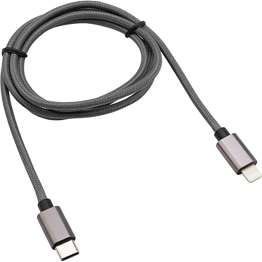 Кабель USB Type-C - Lightning, М/М, PD, 1 м, Rexant, графит, 18-7054