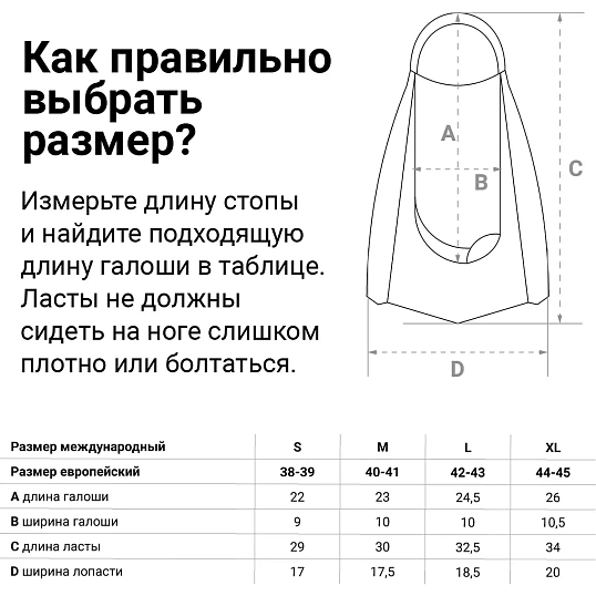 Ласты д/бассей.профTORRES F03, SWF032404GR, р.EU 44-45(XL)серочер, 00019390